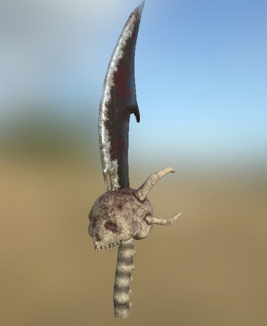 Ogre Sword Low-poly 3D model_0