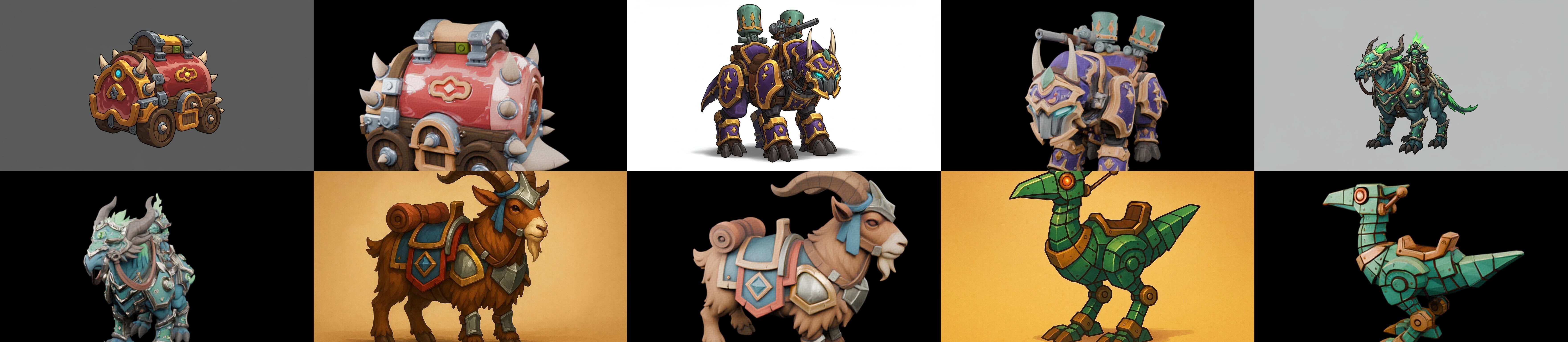 MountWorld bundle 66 pack 100 glb Low-poly 3D model_9