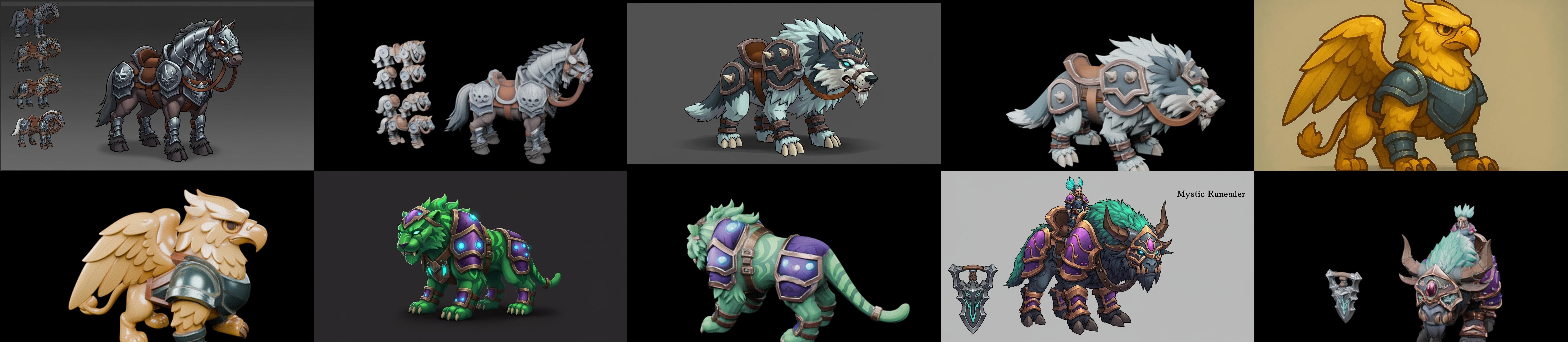 MountWorld bundle 66 pack 100 glb Low-poly 3D model_7