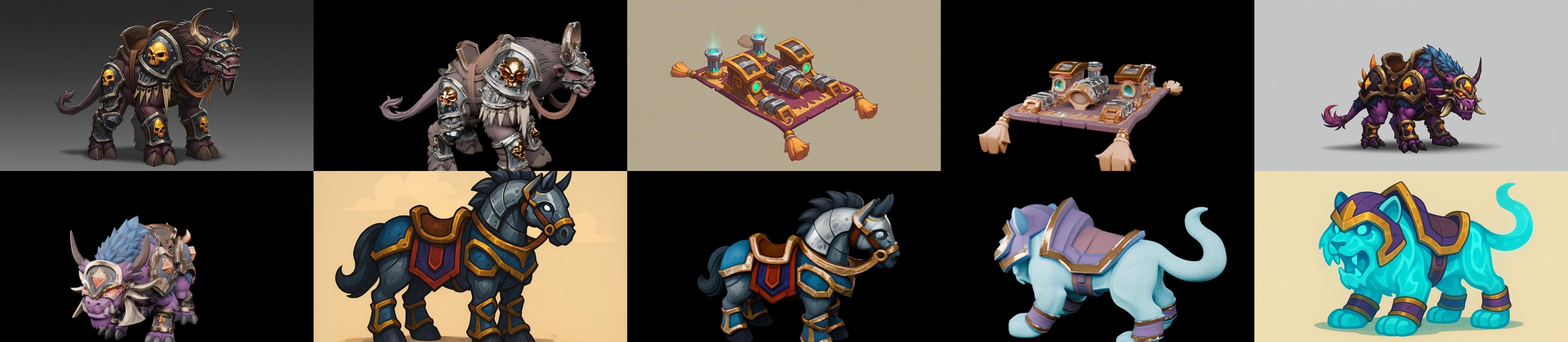 MountWorld bundle 66 pack 100 glb Low-poly 3D model_10