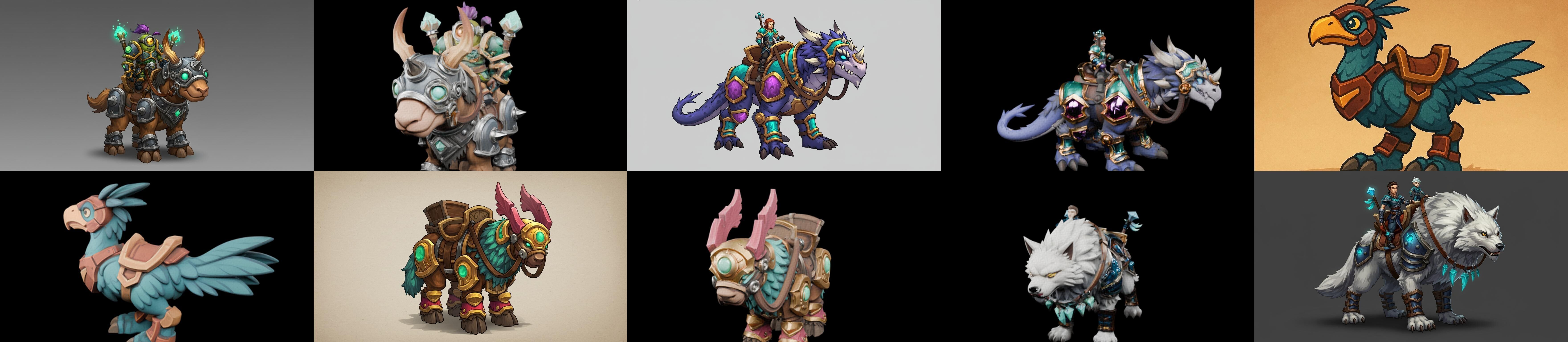 MountWorld bundle 66 pack 100 glb Low-poly 3D model_13