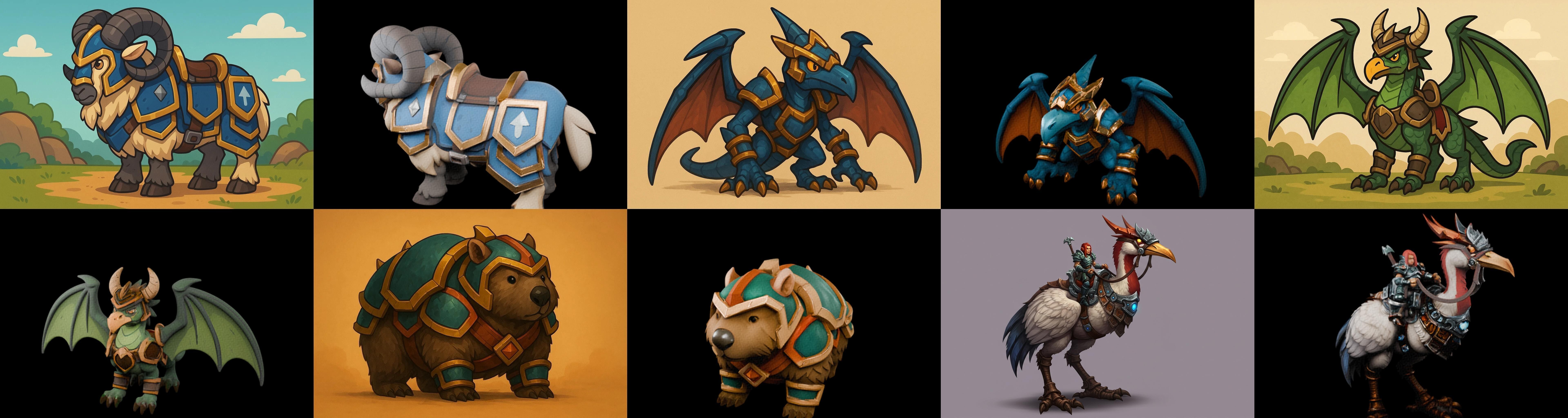 MountWorld bundle 66 pack 100 glb Low-poly 3D model_16