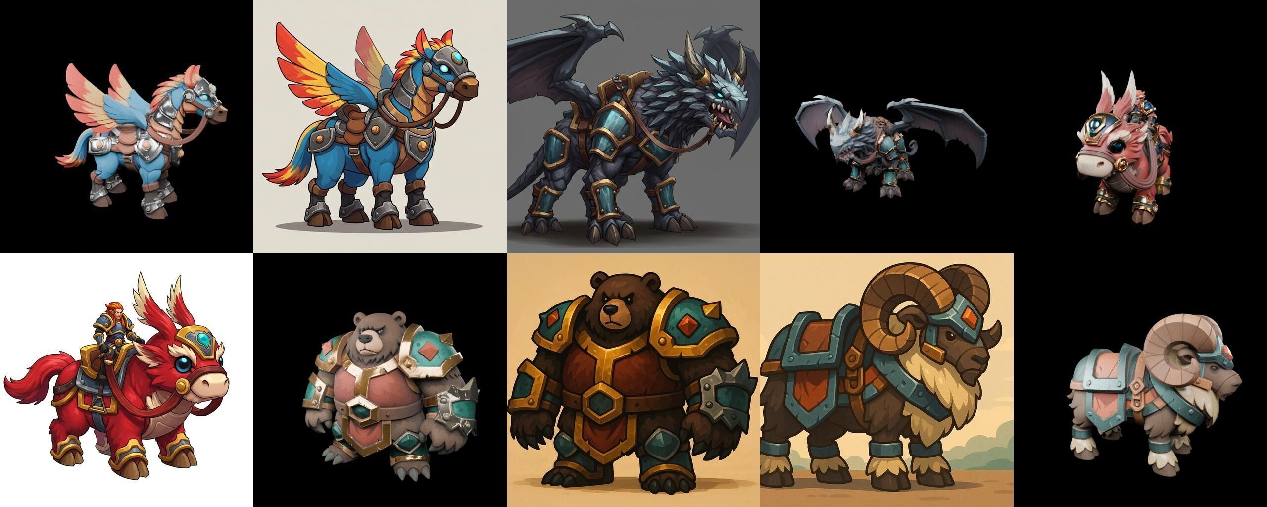 MountWorld bundle 66 pack 100 glb Low-poly 3D model_6