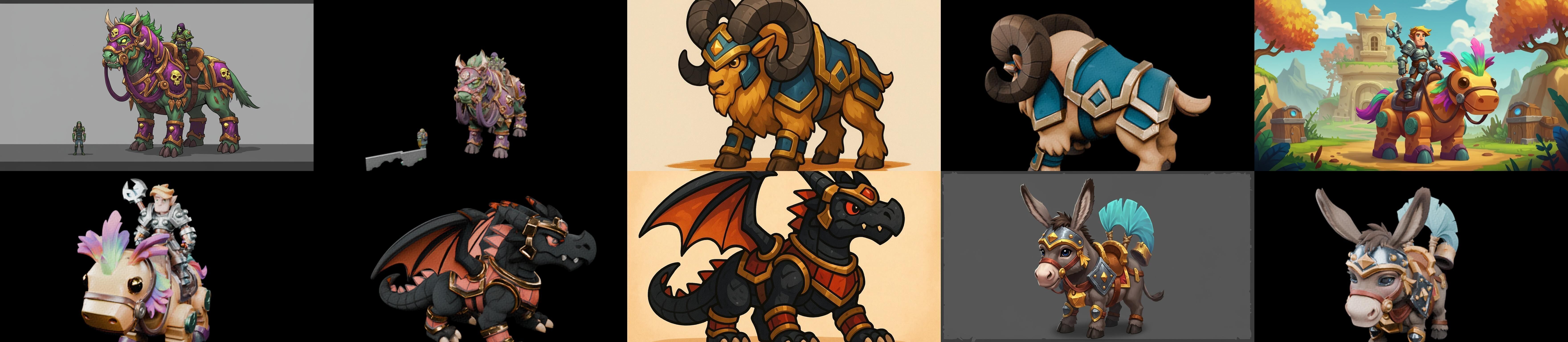 MountWorld bundle 66 pack 100 glb Low-poly 3D model_15