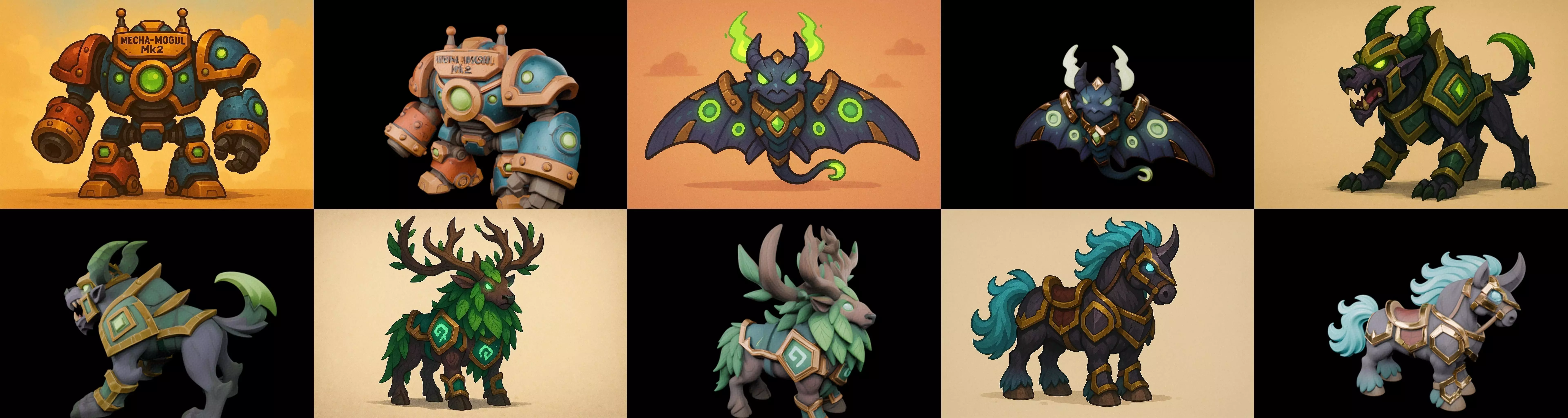 MountWorld bundle 66 pack 100 glb Low-poly 3D model_0