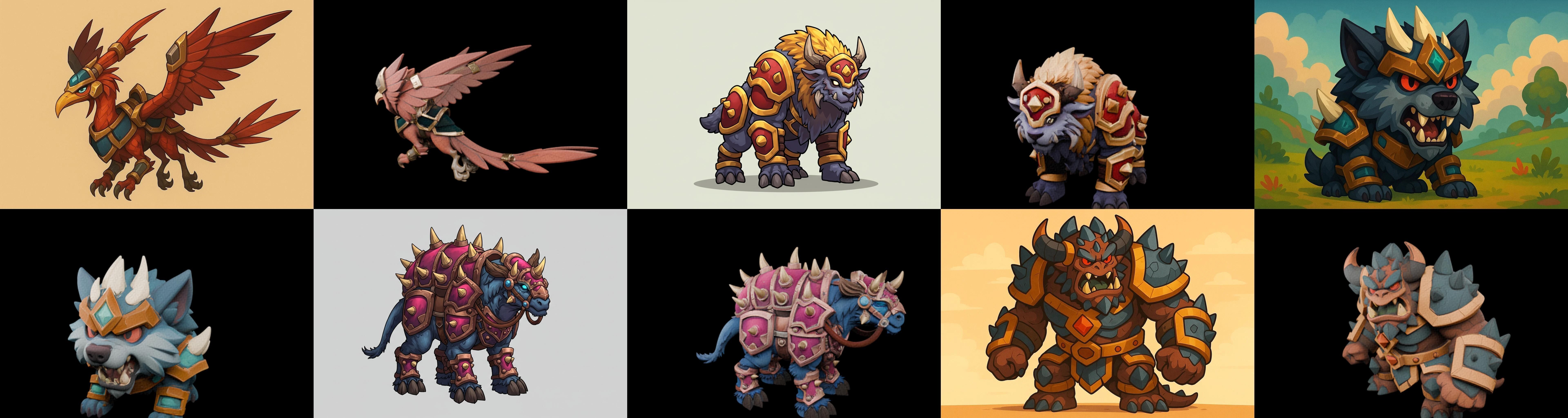 MountWorld bundle 66 pack 100 glb Low-poly 3D model_2