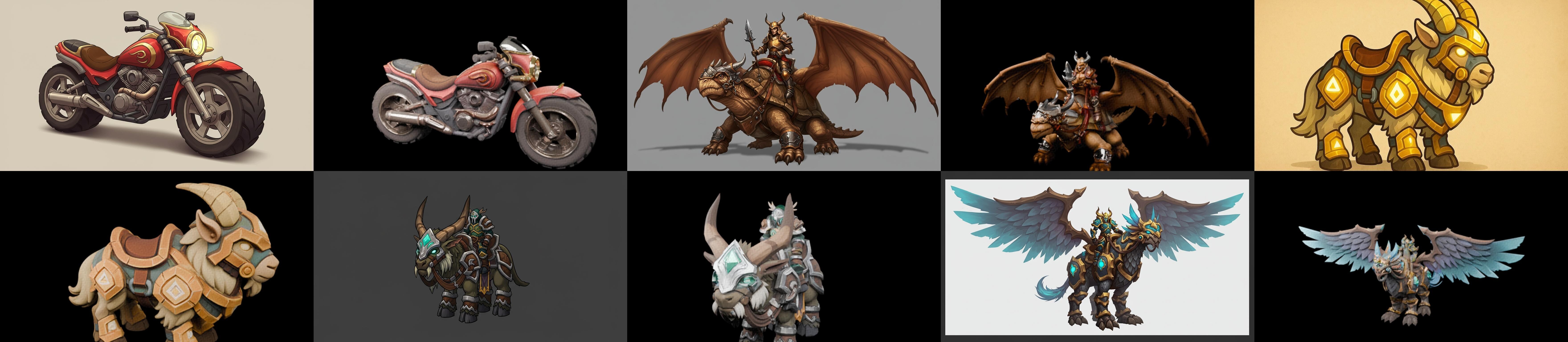 MountWorld bundle 66 pack 100 glb Low-poly 3D model_11