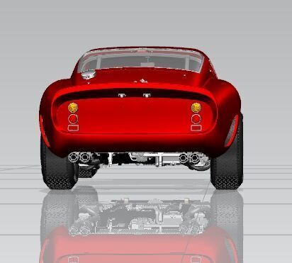 Ferrari 250 gto Classic car  3D print model_2