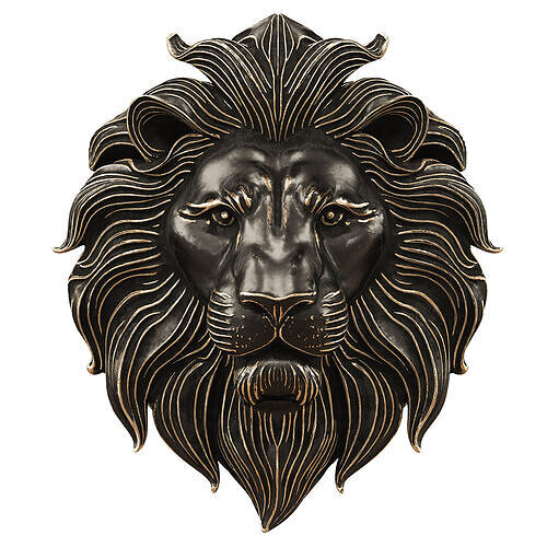 Bas-relief of a lions head 3D model