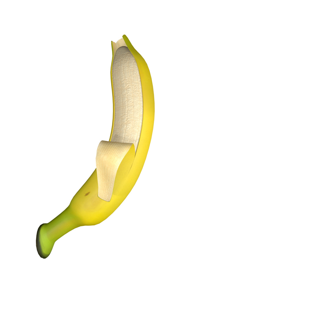 Banana Rigged and Animated 3D model_16