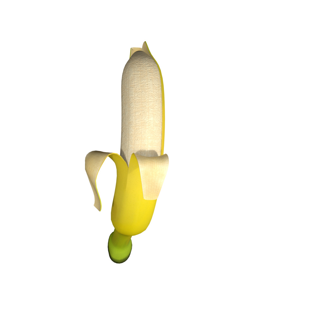 Banana Rigged and Animated 3D model_21