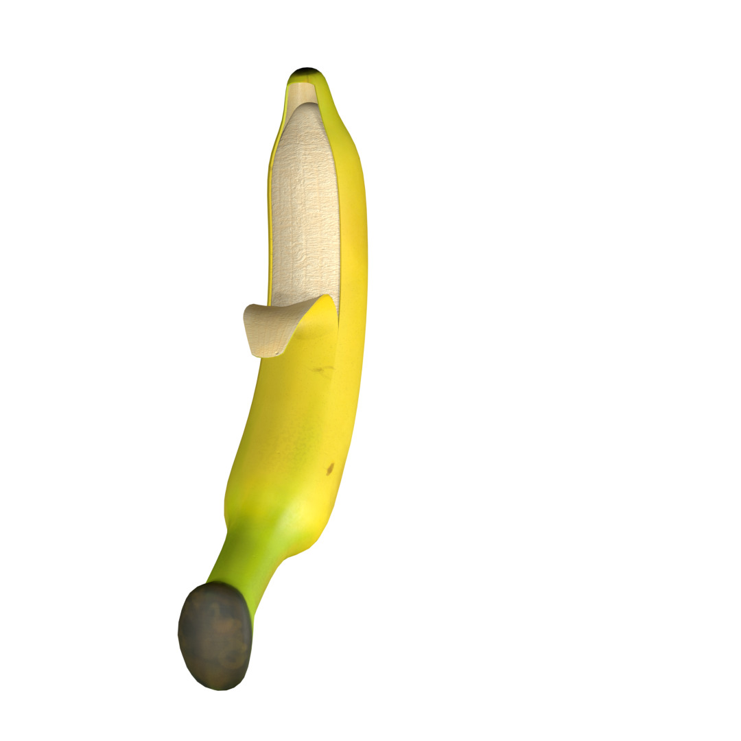 Banana Rigged and Animated 3D model_41