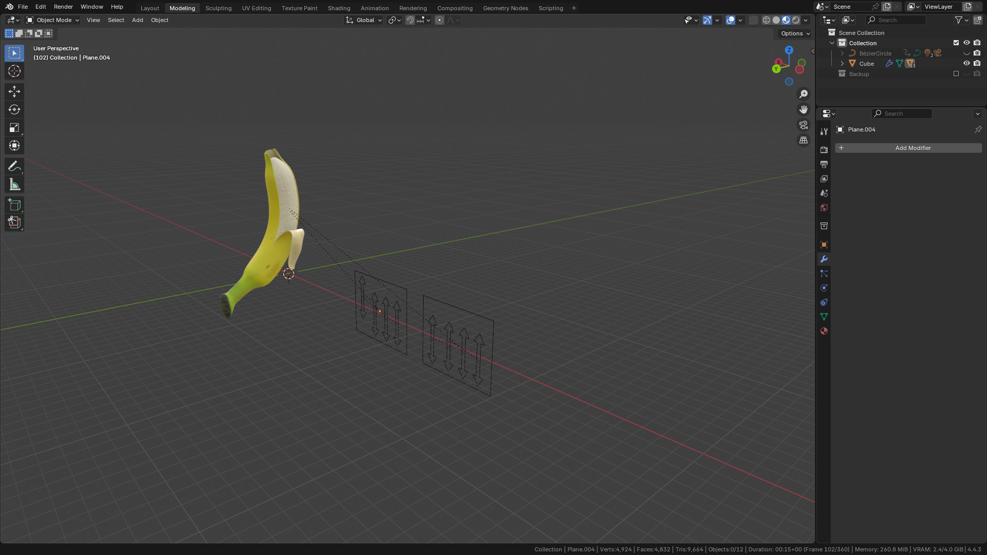 Banana Rigged and Animated 3D model_57