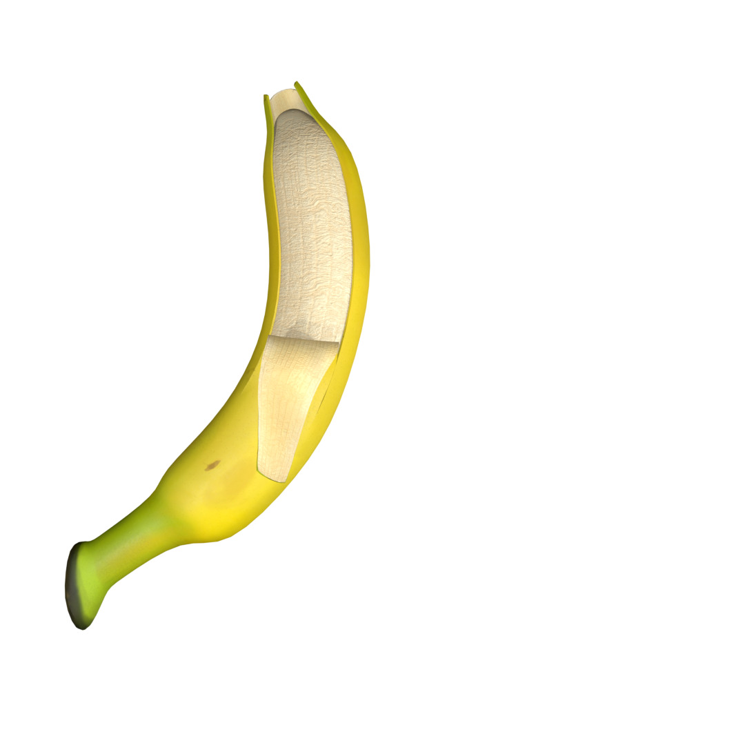 Banana Rigged and Animated 3D model_13
