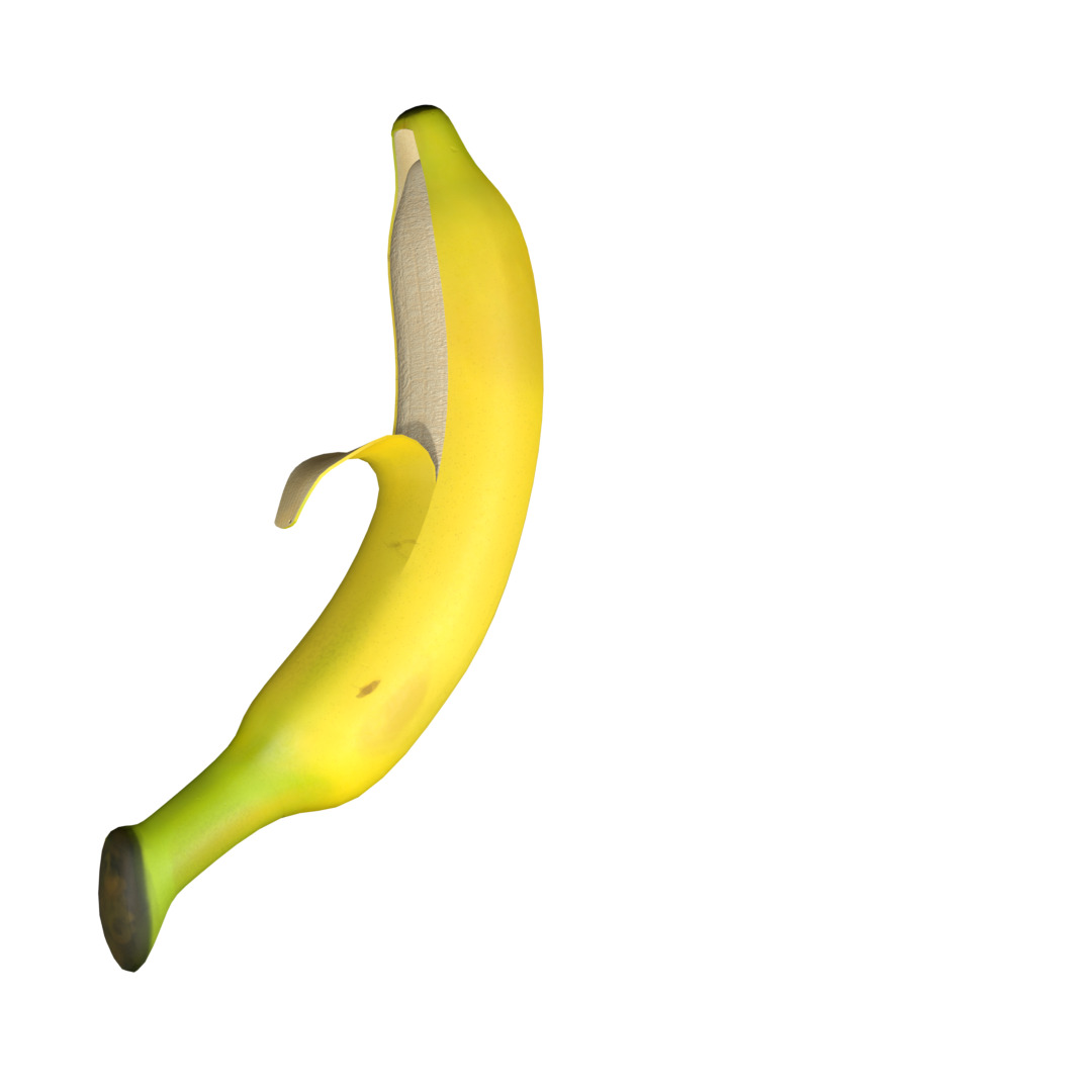 Banana Rigged and Animated 3D model_46