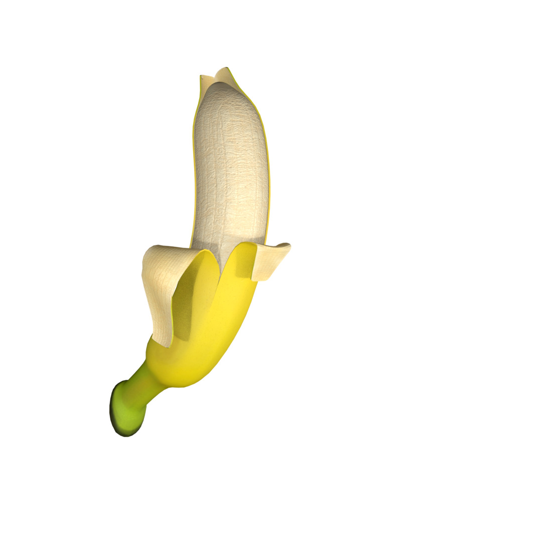 Banana Rigged and Animated 3D model_19