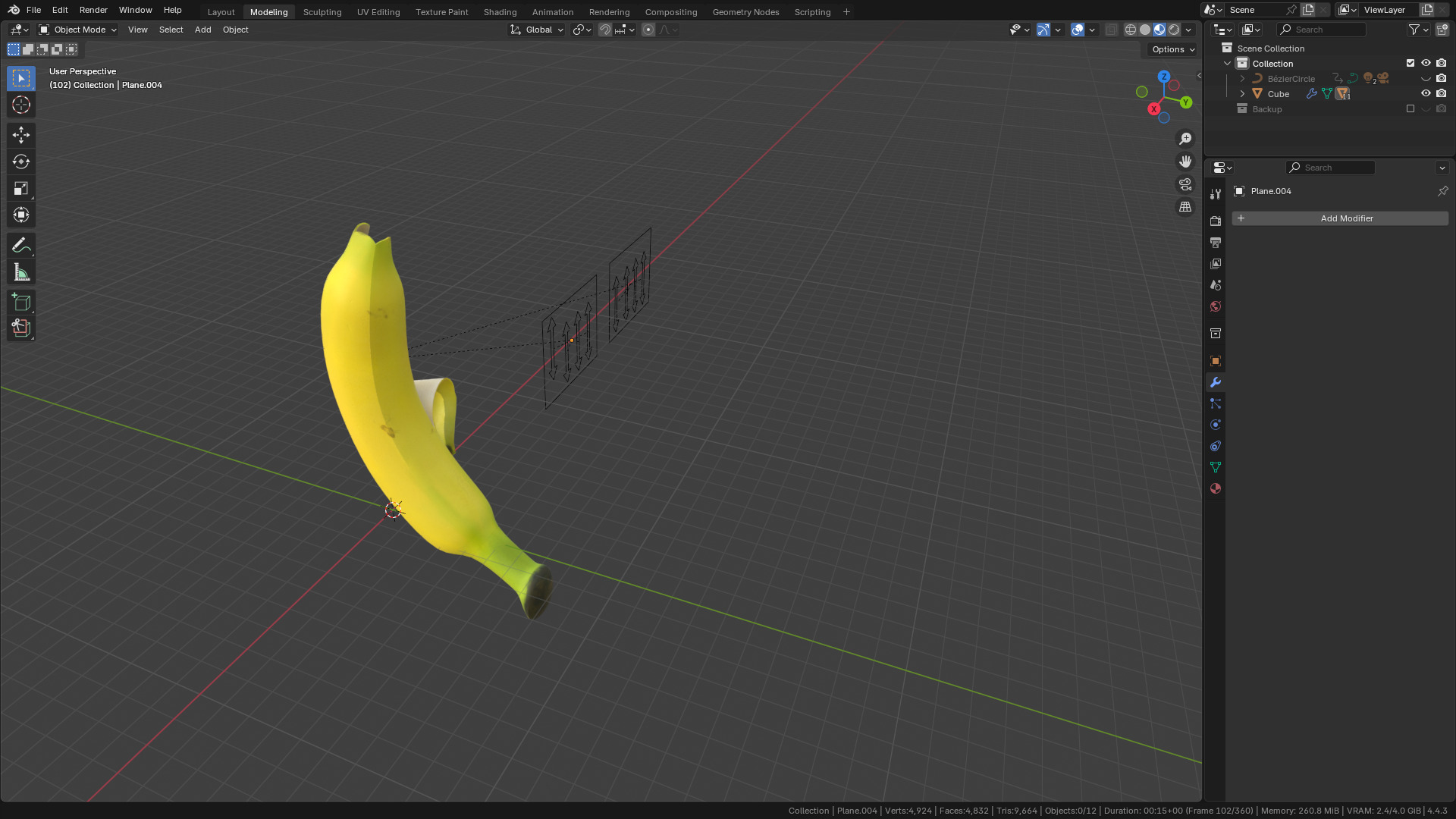 Banana Rigged and Animated 3D model_58
