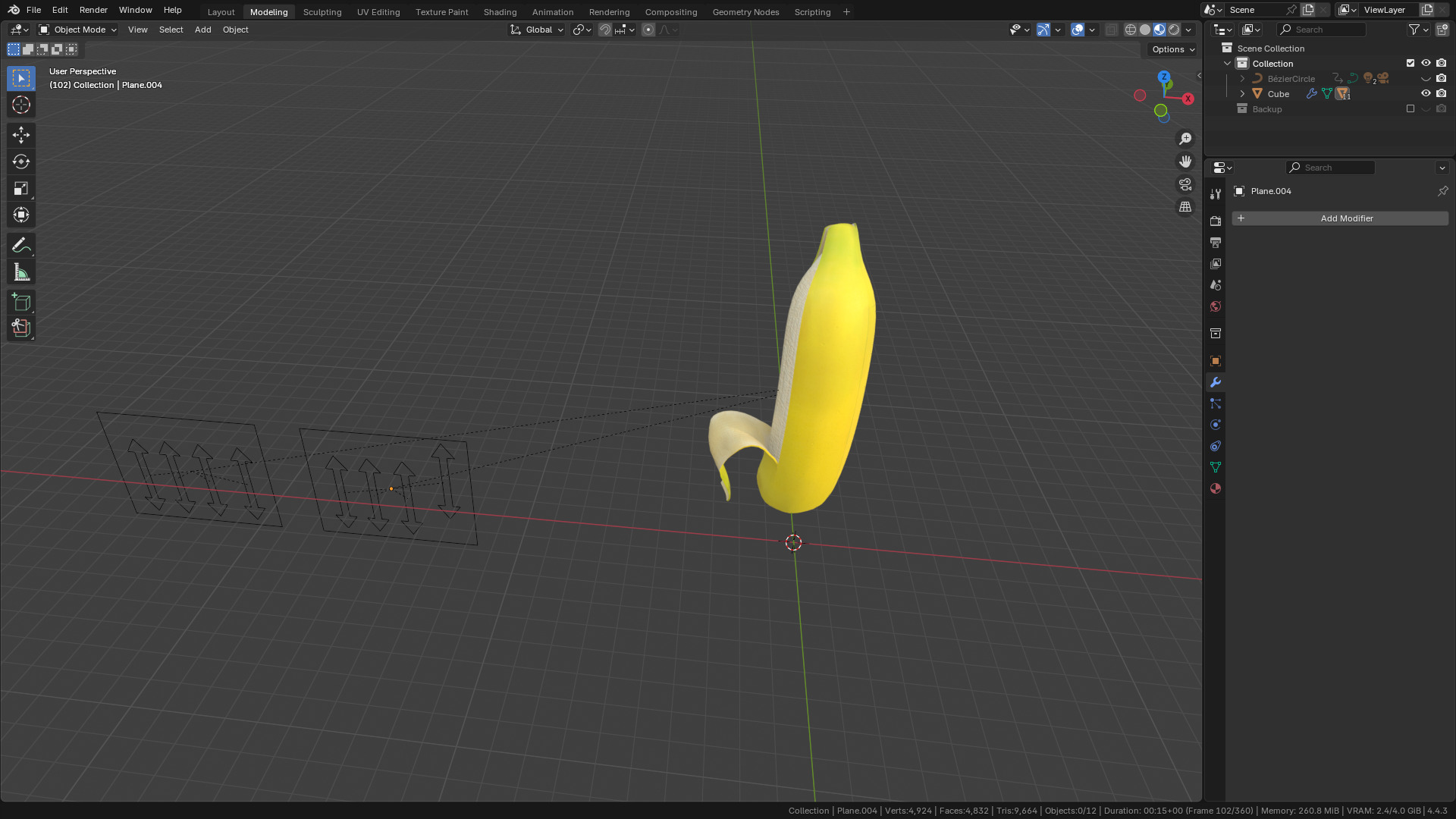 Banana Rigged and Animated 3D model_59