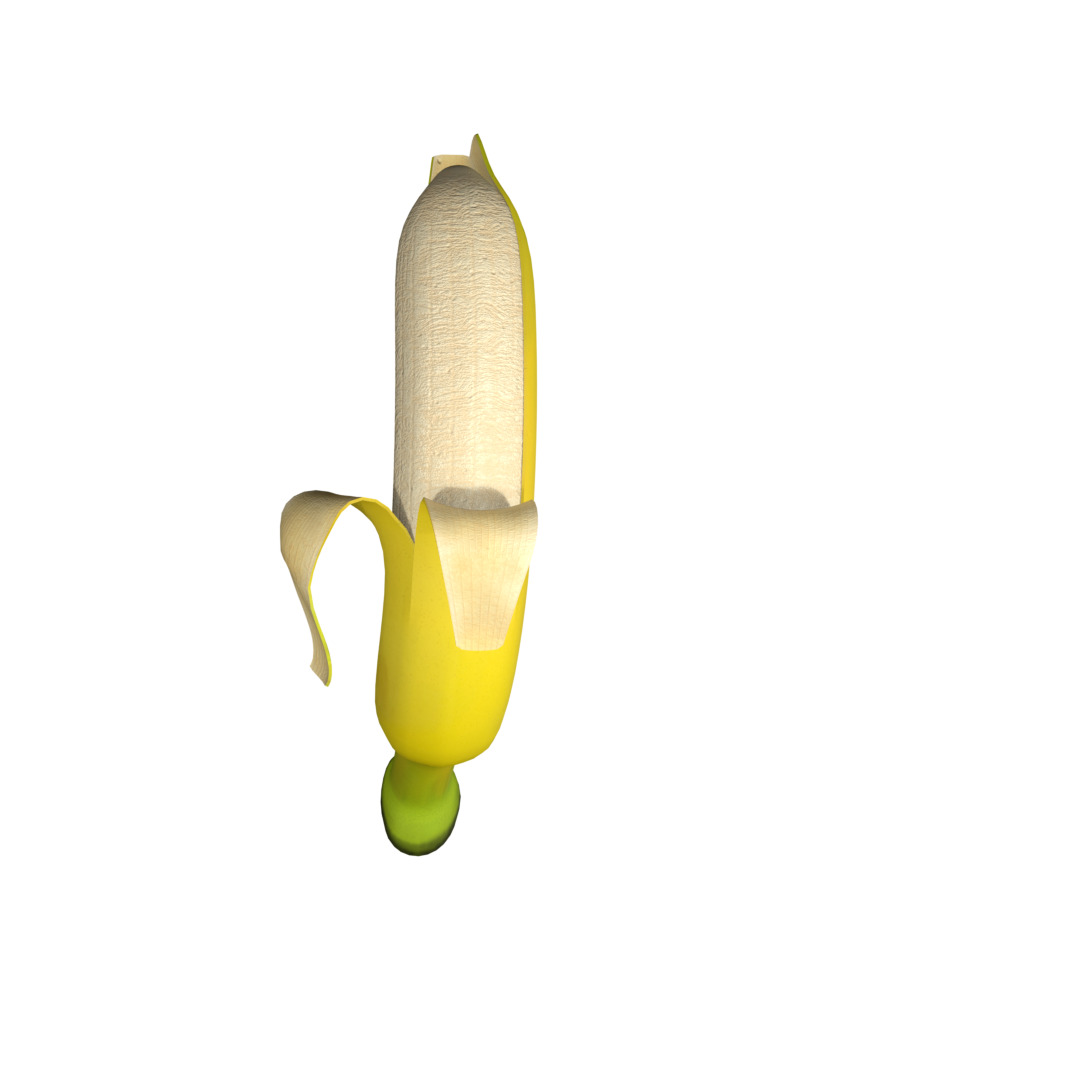 Banana Rigged and Animated 3D model_22