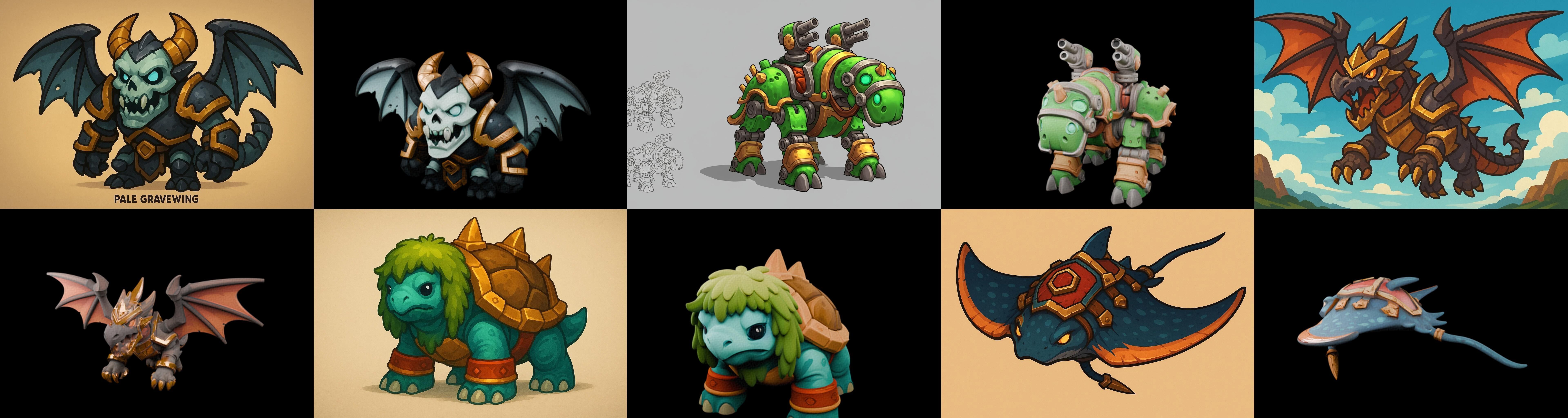 MountWorld bundle 63 pack 100 glb Low-poly 3D model_8