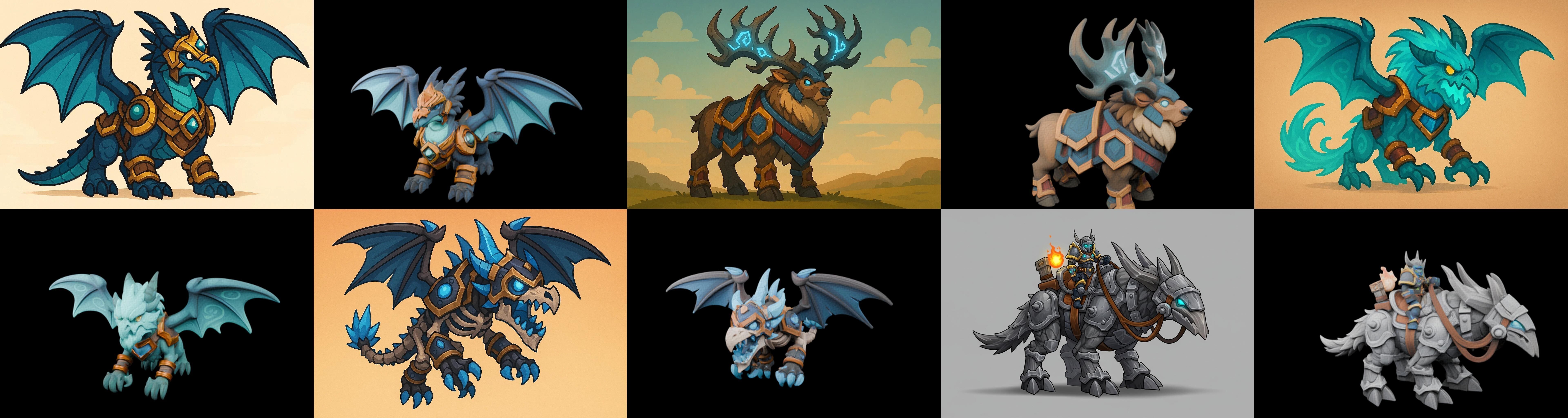 MountWorld bundle 63 pack 100 glb Low-poly 3D model_7