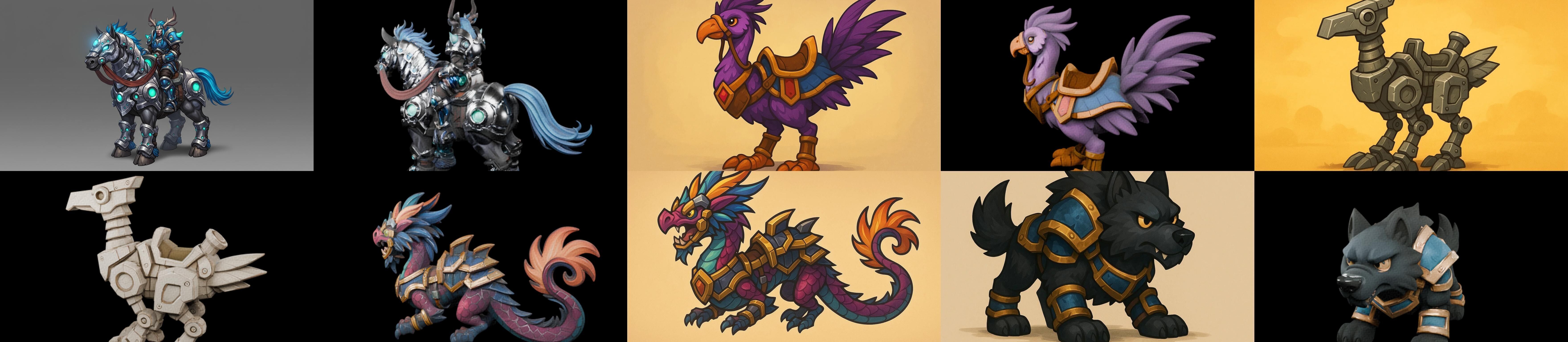 MountWorld bundle 63 pack 100 glb Low-poly 3D model_4