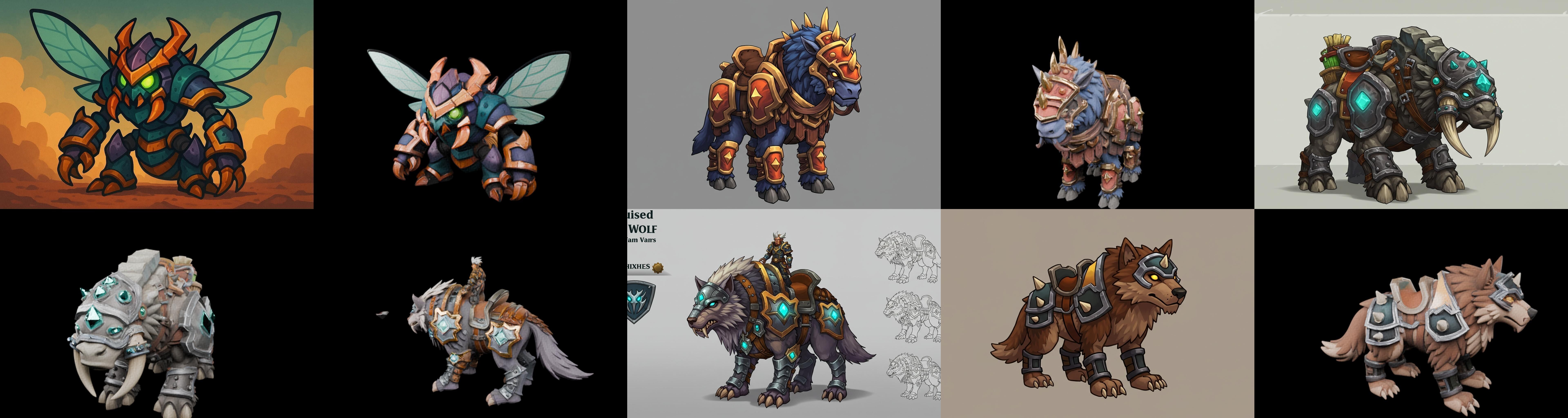 MountWorld bundle 63 pack 100 glb Low-poly 3D model_11