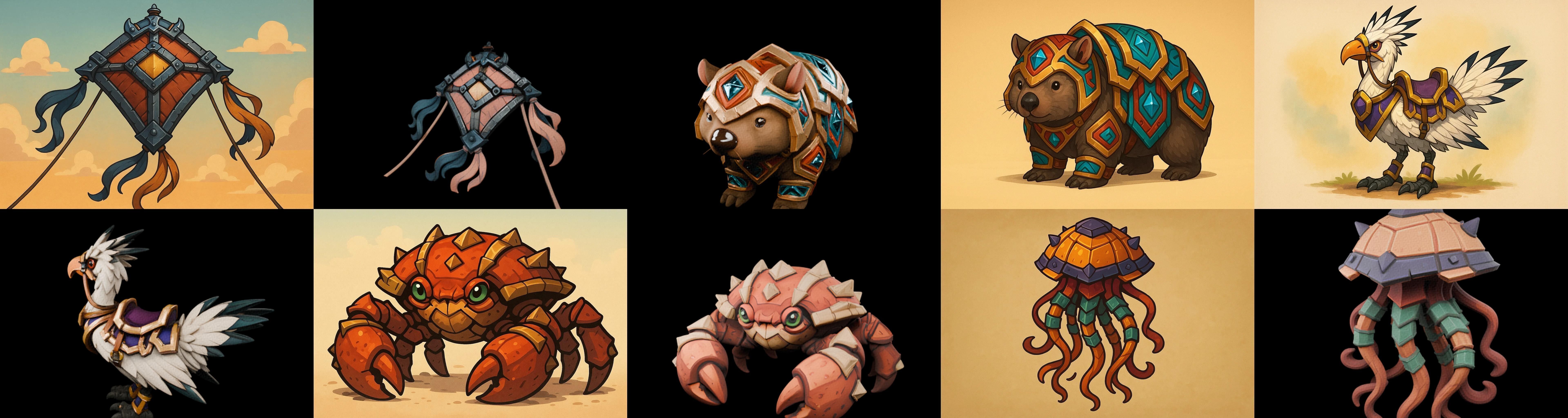 MountWorld bundle 63 pack 100 glb Low-poly 3D model_16