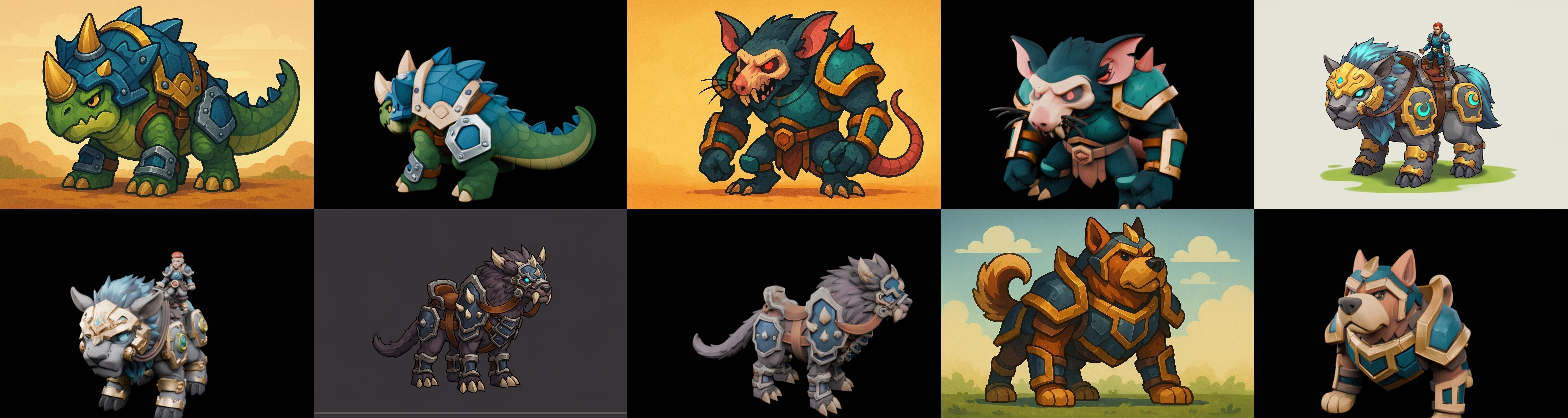 MountWorld bundle 63 pack 100 glb Low-poly 3D model_17