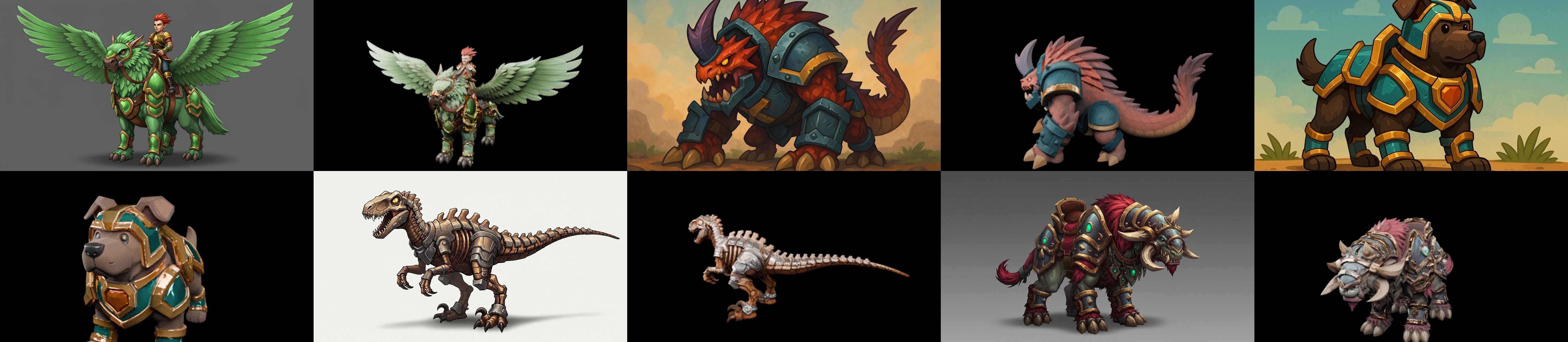 MountWorld bundle 63 pack 100 glb Low-poly 3D model_1