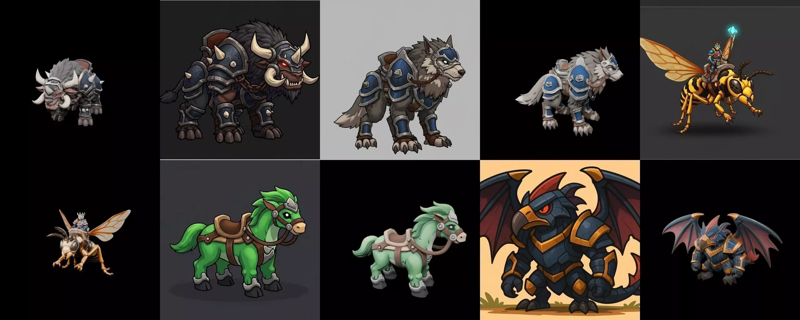 MountWorld bundle 63 pack 100 glb Low-poly 3D model_0