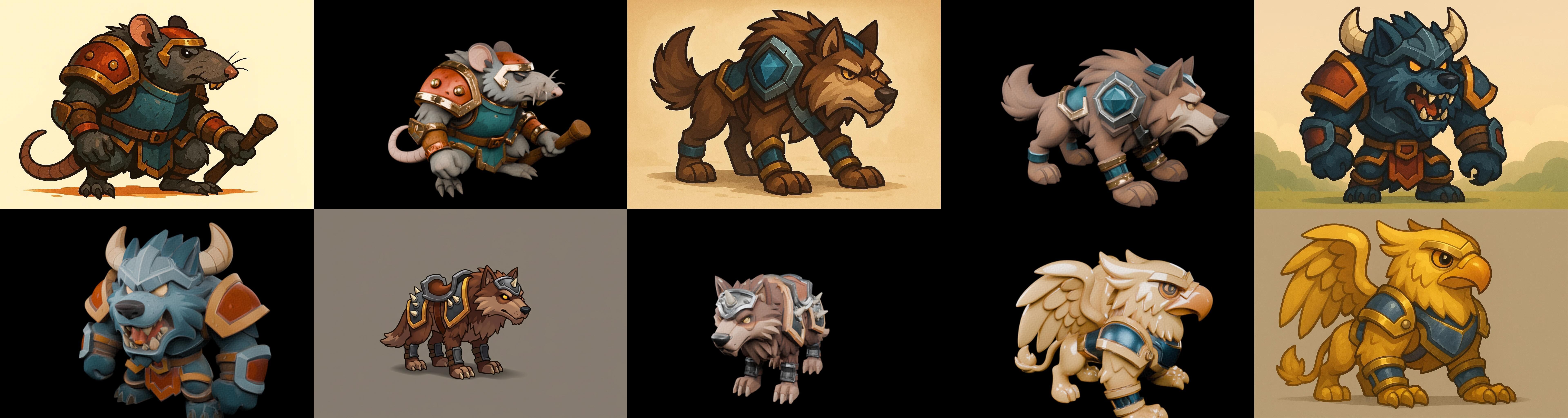 MountWorld bundle 63 pack 100 glb Low-poly 3D model_14