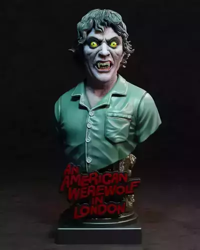 THE WEREWOLF BUST  BY CREATIVE GEEK MB  3D print model