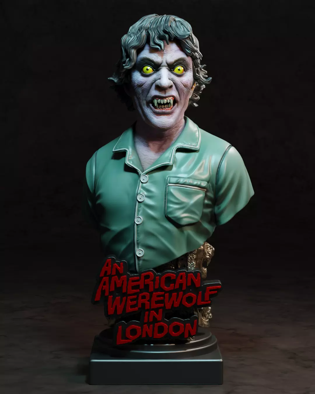 THE WEREWOLF BUST  BY CREATIVE GEEK MB  3D print model_0