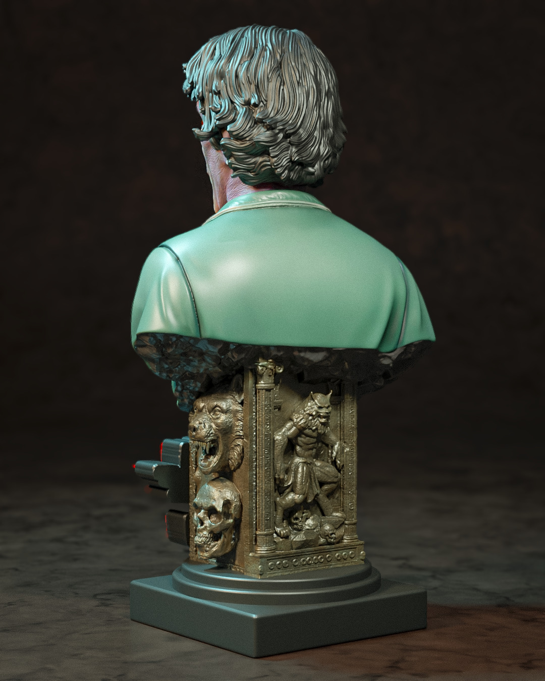 THE WEREWOLF BUST  BY CREATIVE GEEK MB  3D print model_2