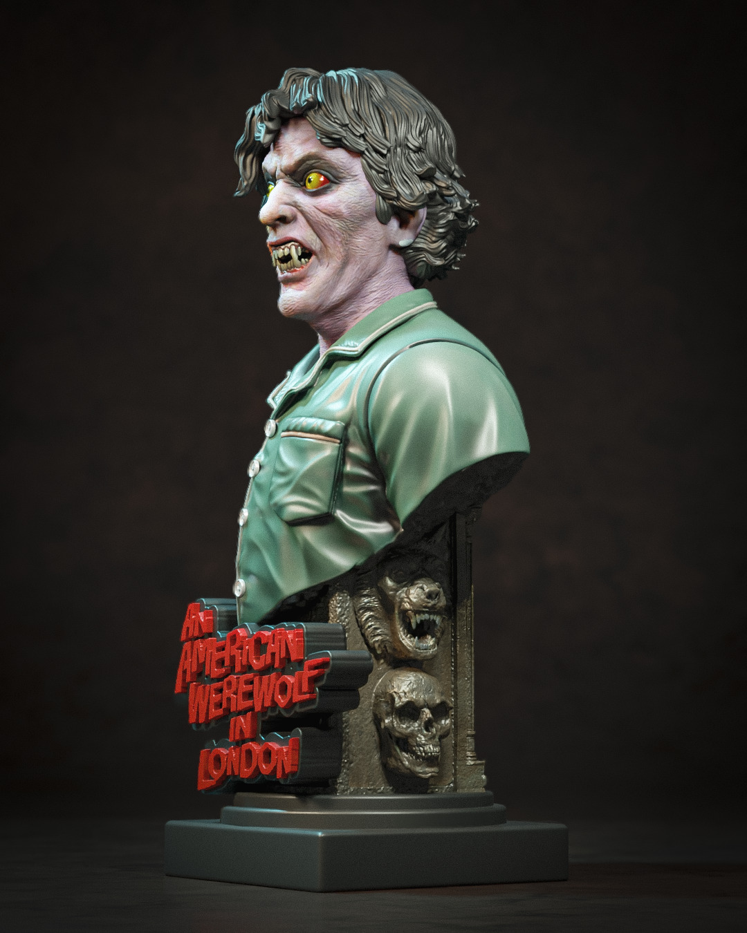 THE WEREWOLF BUST  BY CREATIVE GEEK MB  3D print model_4