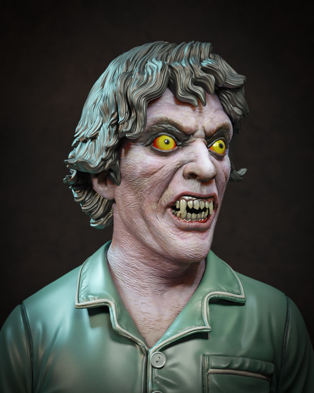 THE WEREWOLF BUST  BY CREATIVE GEEK MB  3D print model_3