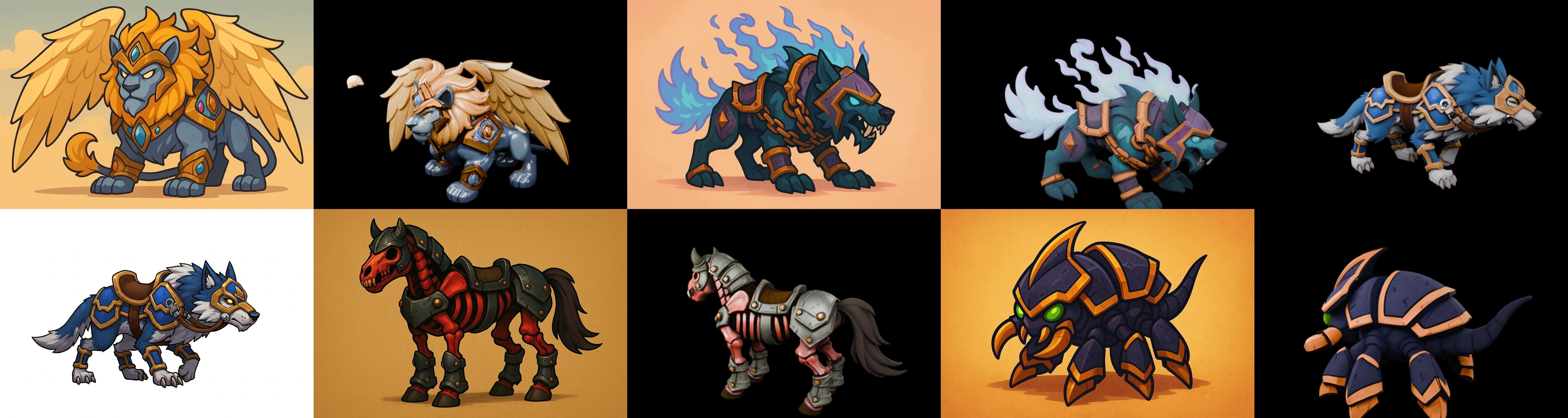 MountWorld bundle 61 pack 100 glb Low-poly 3D model_7