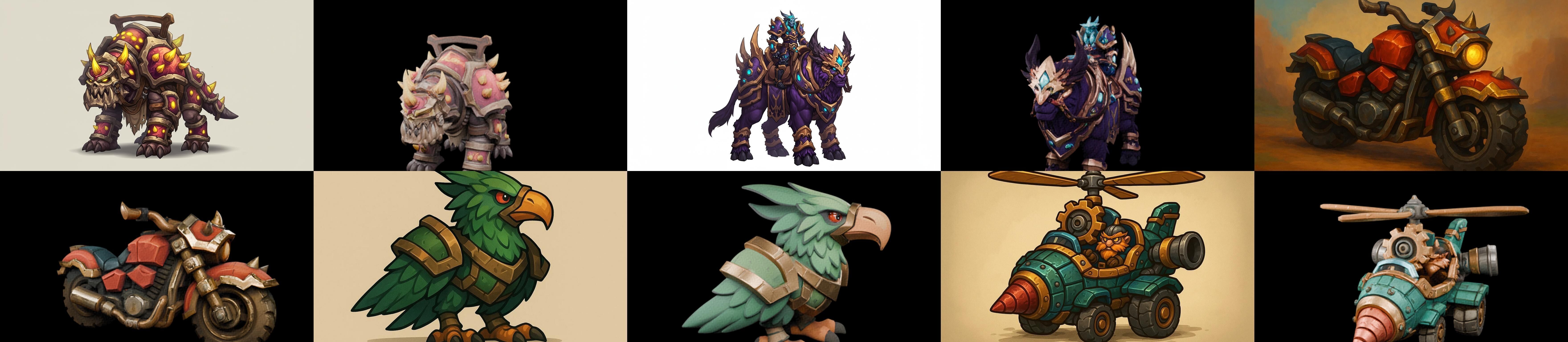 MountWorld bundle 61 pack 100 glb Low-poly 3D model_14