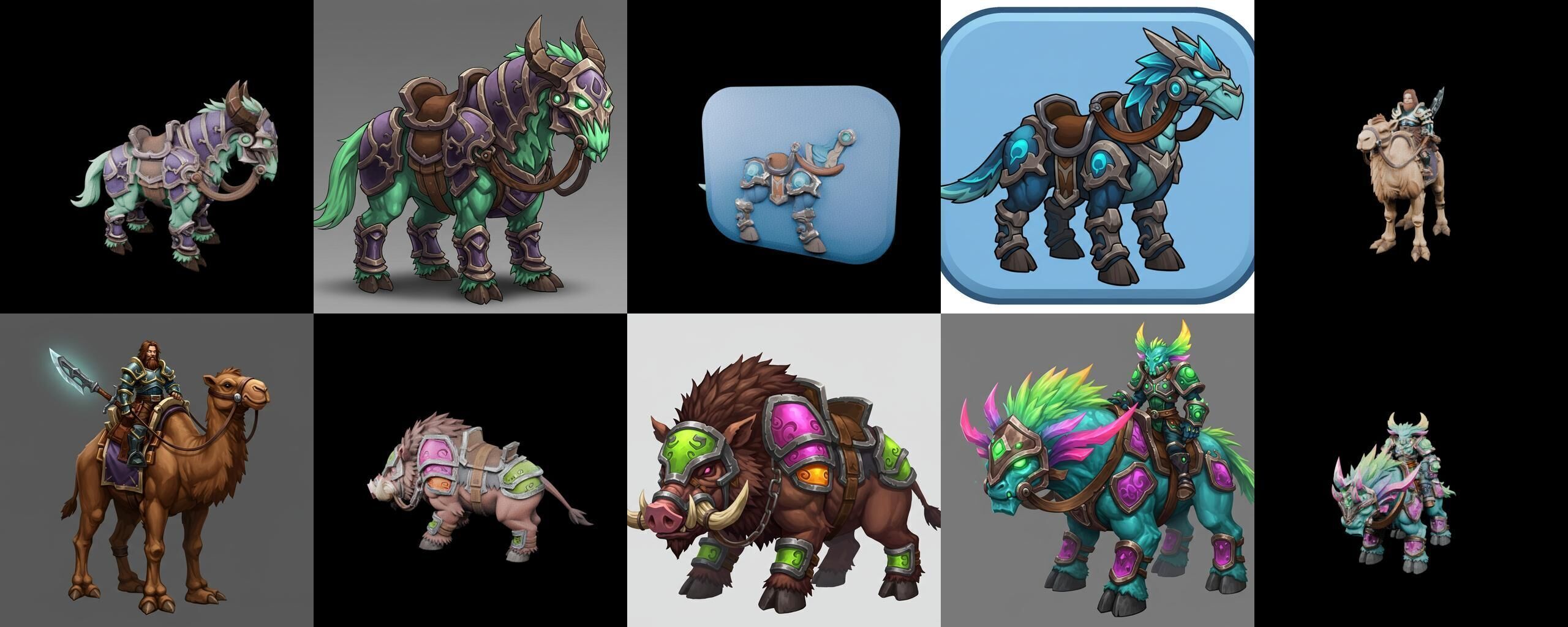 MountWorld bundle 61 pack 100 glb Low-poly 3D model_17