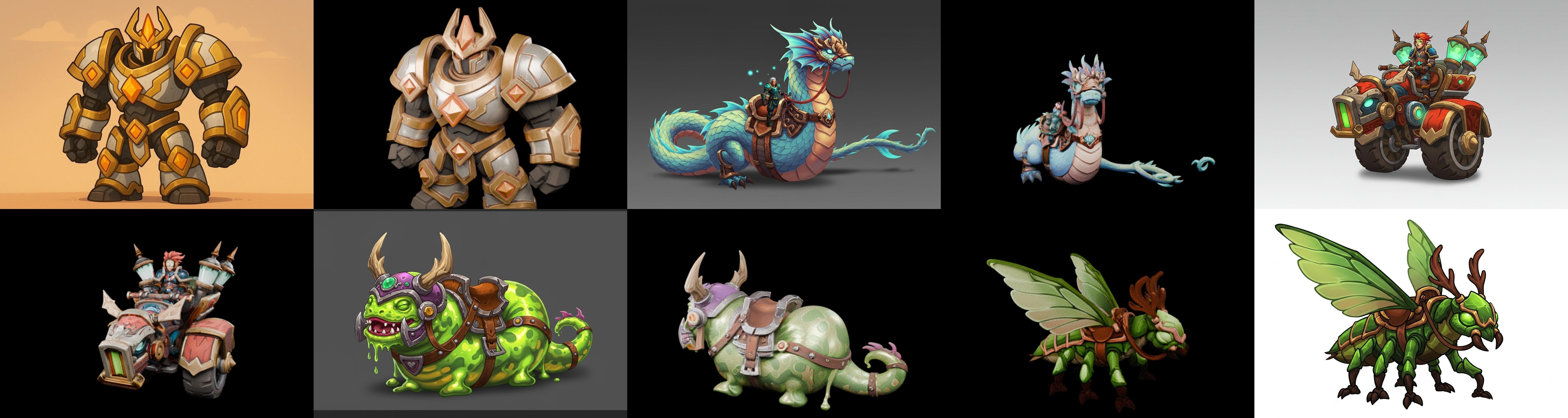 MountWorld bundle 61 pack 100 glb Low-poly 3D model_1