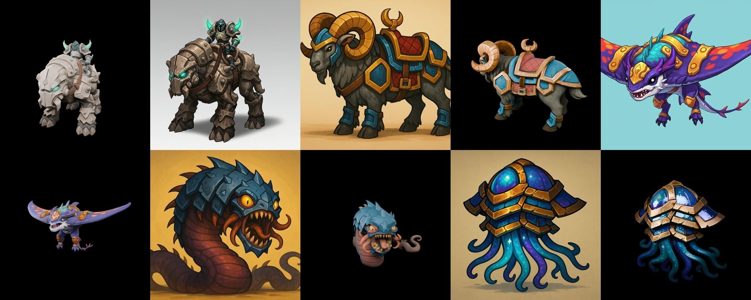 MountWorld bundle 61 pack 100 glb Low-poly 3D model_11