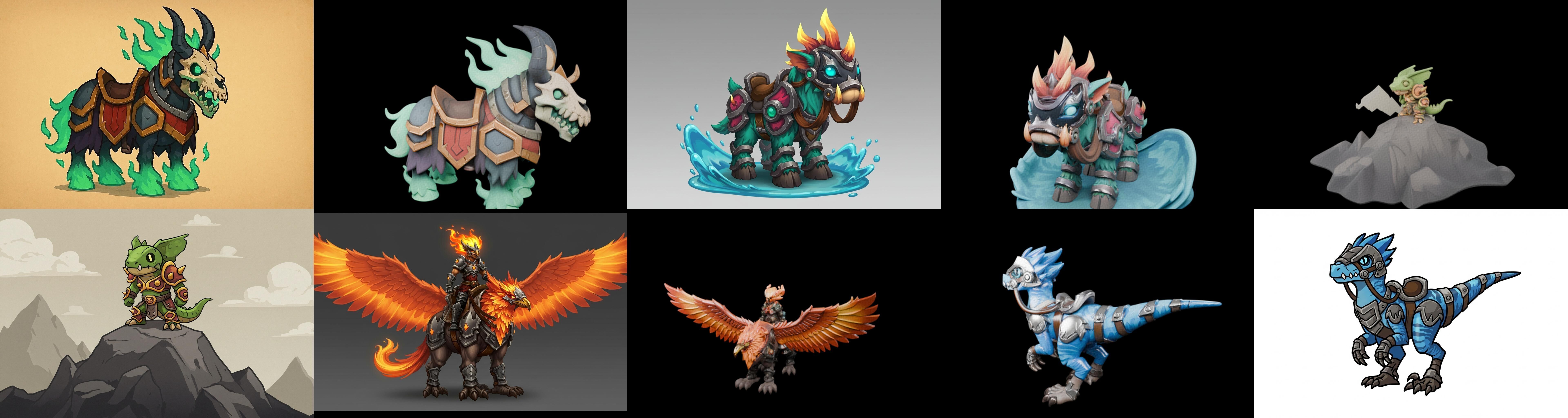 MountWorld bundle 61 pack 100 glb Low-poly 3D model_10