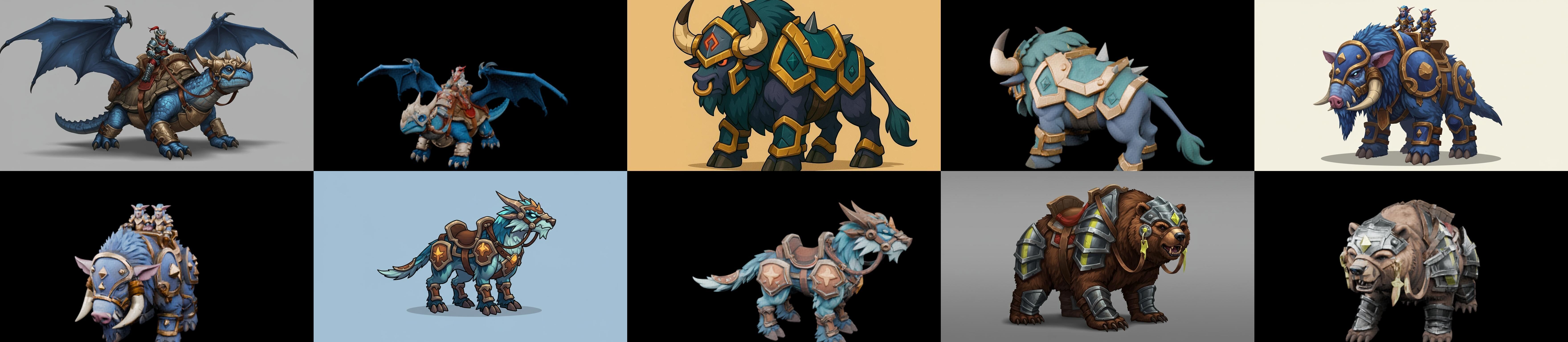 MountWorld bundle 61 pack 100 glb Low-poly 3D model_18