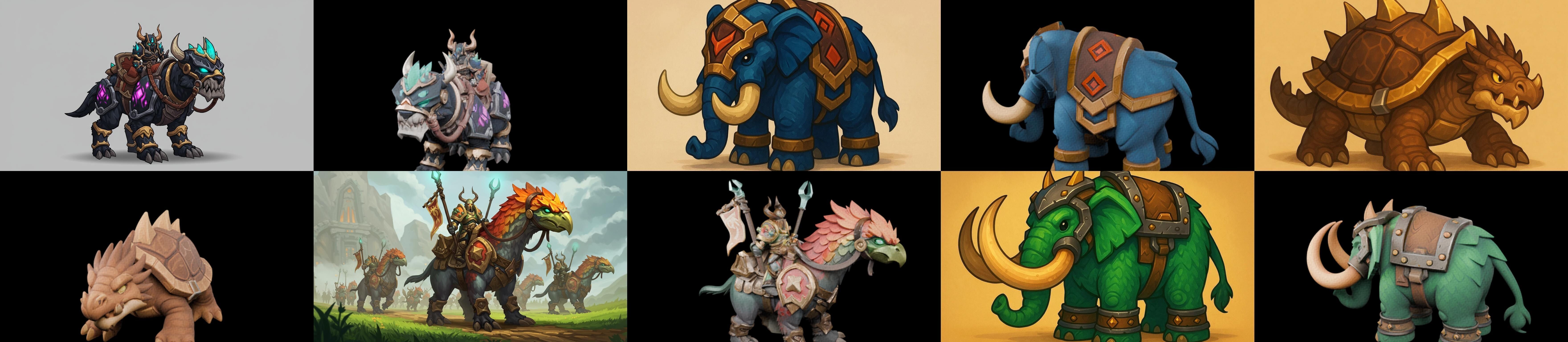 MountWorld bundle 61 pack 100 glb Low-poly 3D model_15