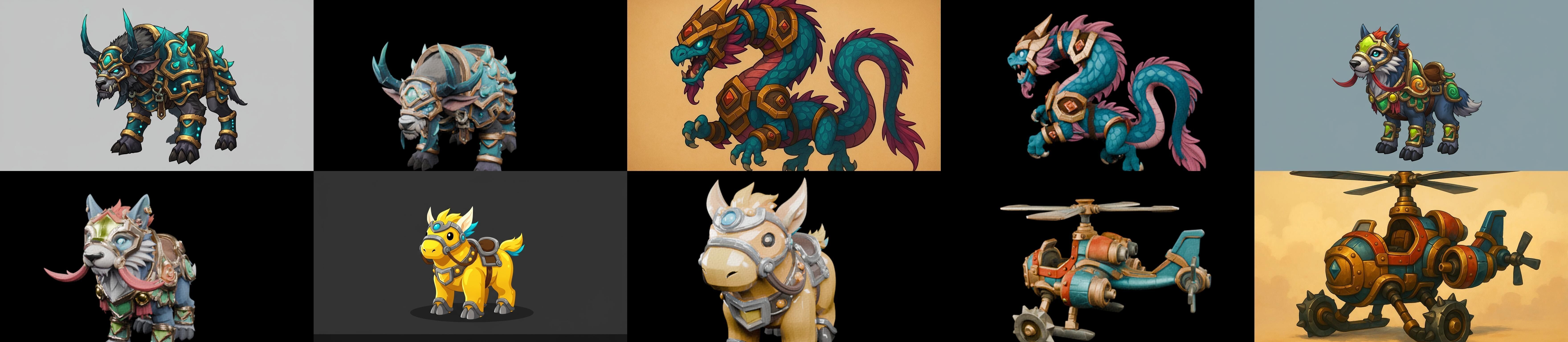 MountWorld bundle 61 pack 100 glb Low-poly 3D model_19