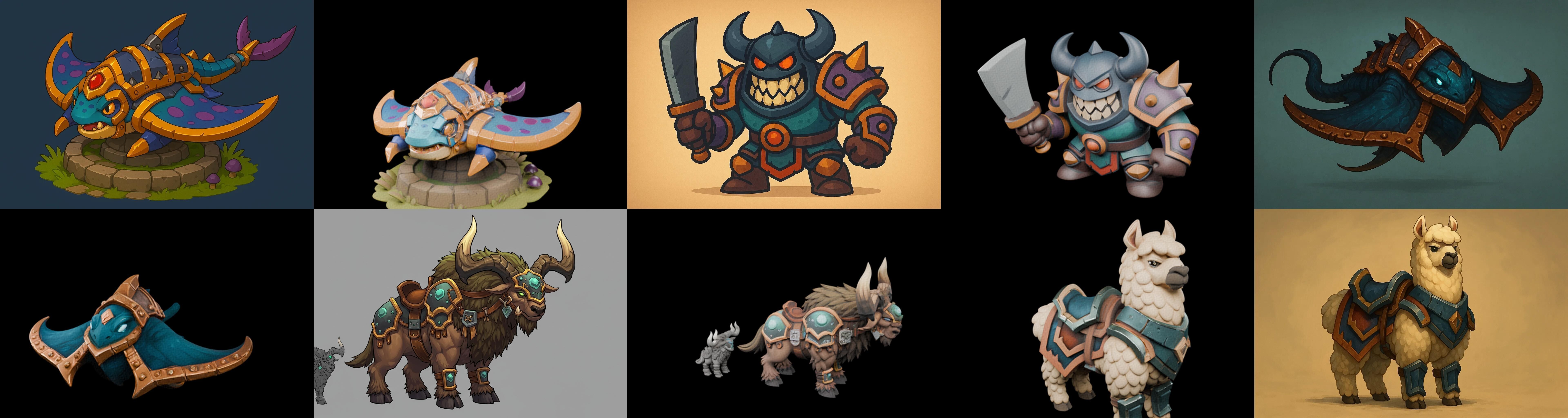 MountWorld bundle 61 pack 100 glb Low-poly 3D model_6