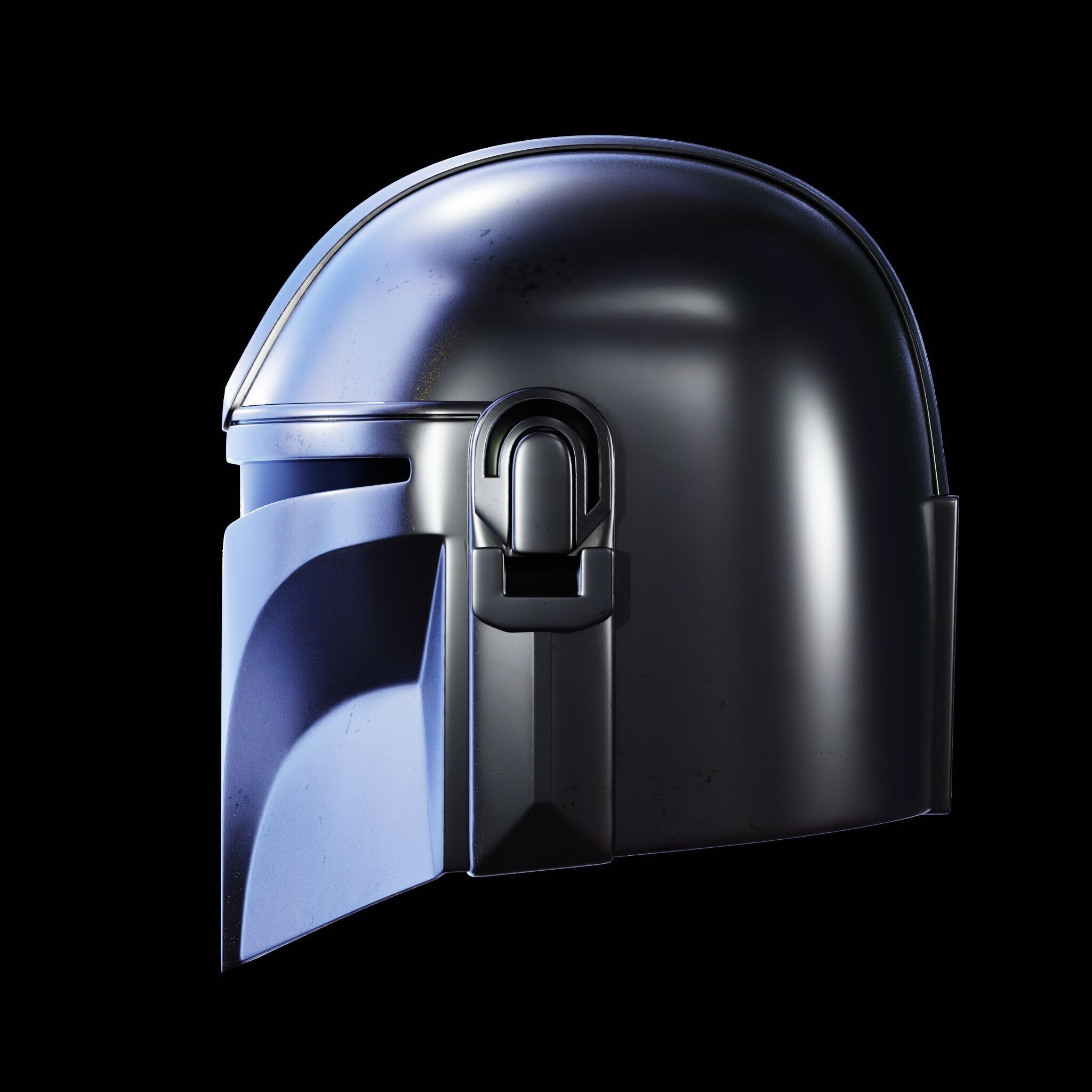 MANDALORIAN HELMET - Lifesize - Fan Art 3D Print Model 3D print model_10