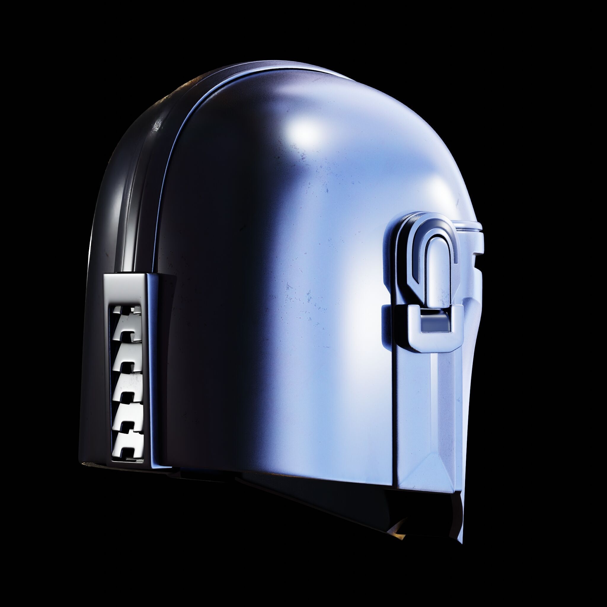 MANDALORIAN HELMET - Lifesize - Fan Art 3D Print Model 3D print model_11