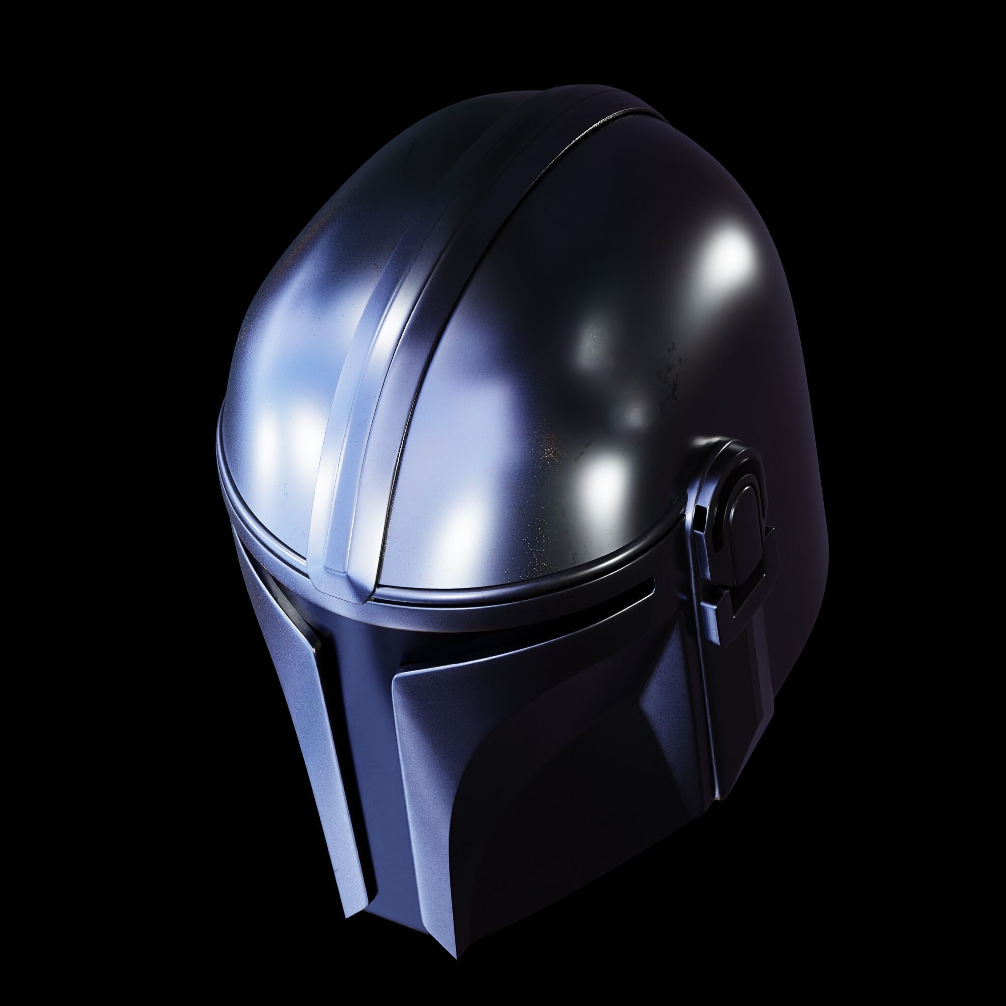 MANDALORIAN HELMET - Lifesize - Fan Art 3D Print Model 3D print model_13